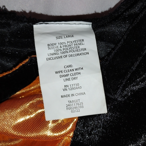 NWT Target Hyde and Eek Kid's Witch Dress and Hat Largue 3+ Orange Black… - Picture 4 of 9